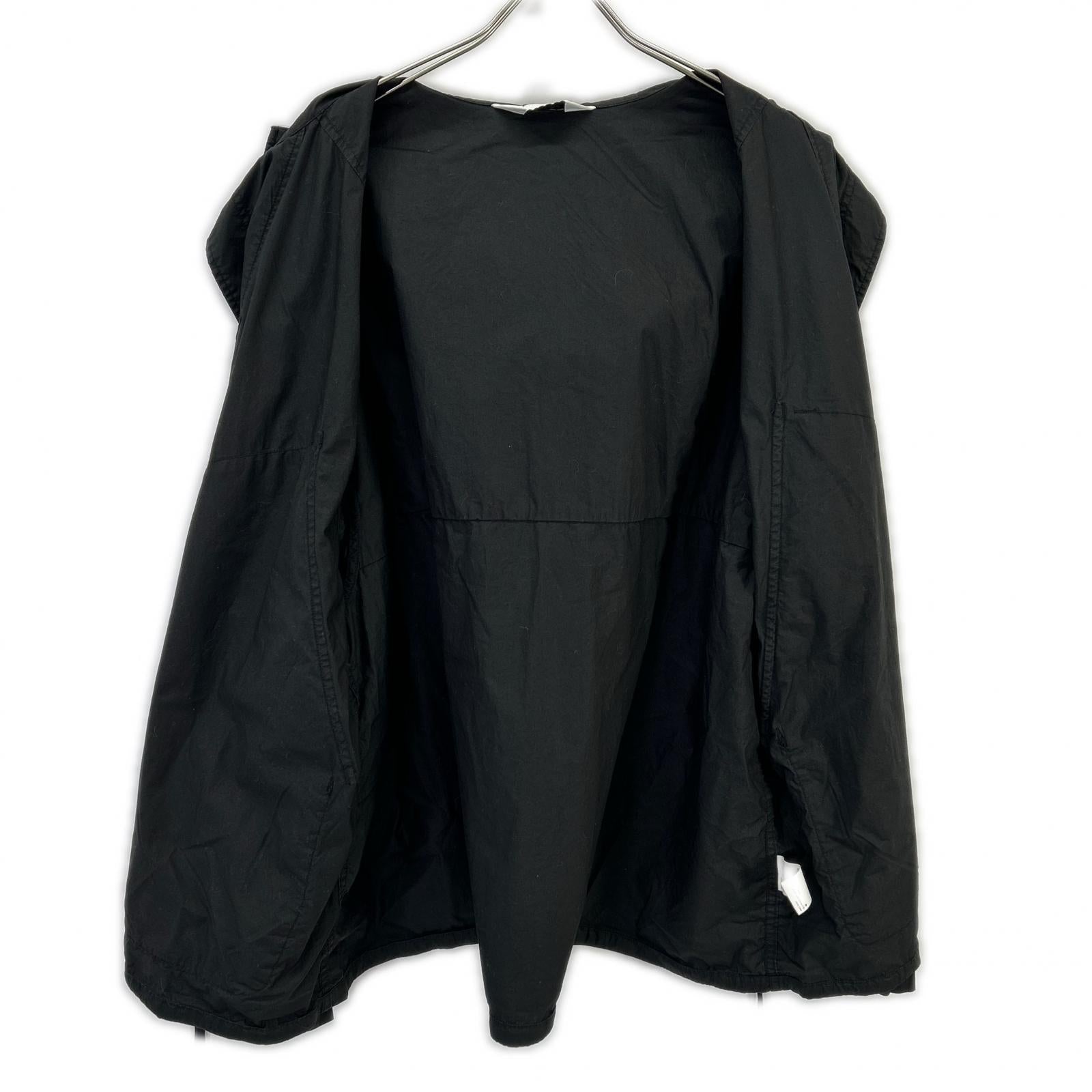 ANCELLM アンセルム 26SS ANC-SH91 黑色 HOODED FIELD SHIRT JACKET 连帽野战衬衫夹克