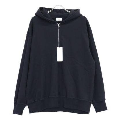 LIFiLL リフィル LF050-02 ブラック COTTONY SWEAT HALF ZIP HOODIE スウェットハーフジップフーディ トップス