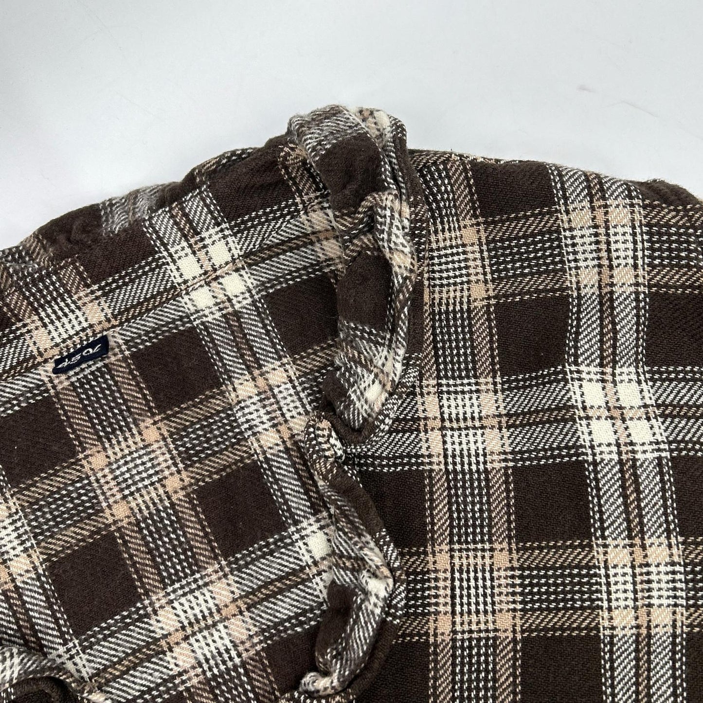 45R 45R 71130204 棕色 印度棉荷叶边裹身款上衣