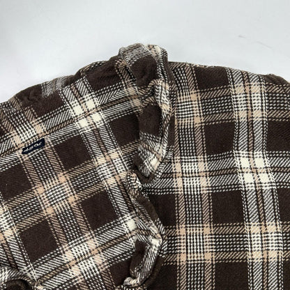 45R 45R 71130204 棕色 印度棉荷叶边裹身款上衣
