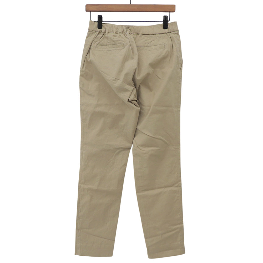 Excellent Condition Cotton-Linen Slim Pants Bottoms Women's Beige 2 5066052 Bottoms 2 Women's