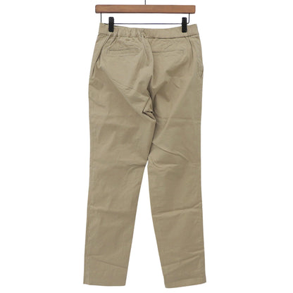 Excellent Condition Cotton-Linen Slim Pants Bottoms Women's Beige 2 5066052 Bottoms 2 Women's
