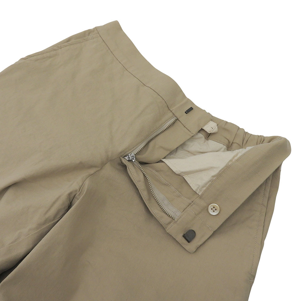 Excellent Condition Cotton-Linen Slim Pants Bottoms Women's Beige 2 5066052 Bottoms 2 Women's