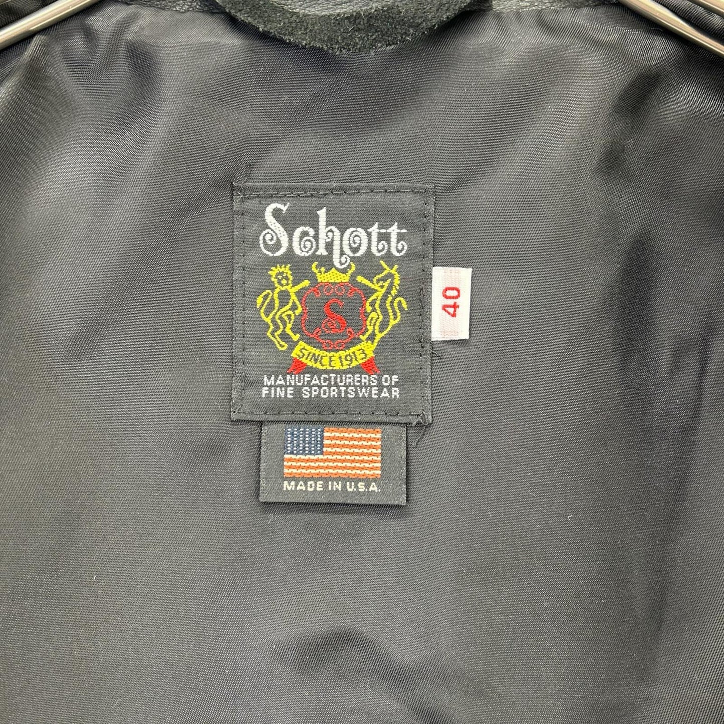 SCHOTT 肖特 25AW 7578 黑色 新裸牛皮 单排机车夹克 夹克