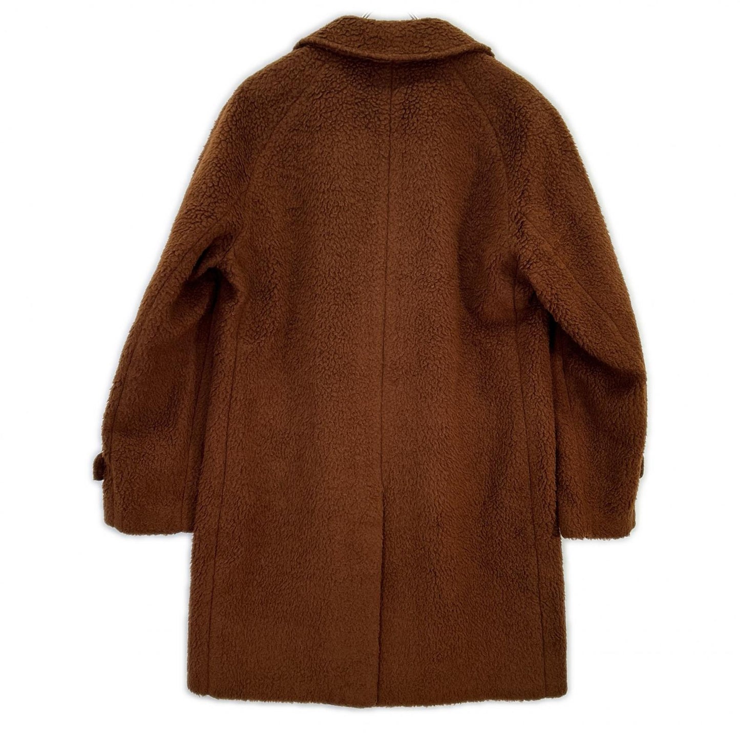 Mp Massimo Piombo マッシモピオンボ ﾌﾞﾗｳﾝ ｳｰﾙ100 ｸﾙﾐﾎﾞﾀﾝ CAPPATTO DOUGLAS ﾎﾞｱ ｺｰﾄ コート 50