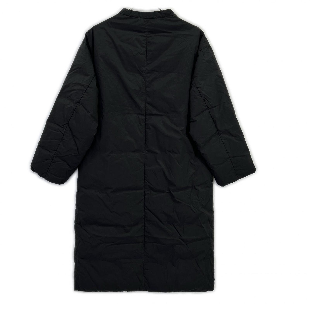 SEEALL Seeall SAW01 CT801 Charcoal Nylon 1B Open-Collar Down Coat Coat