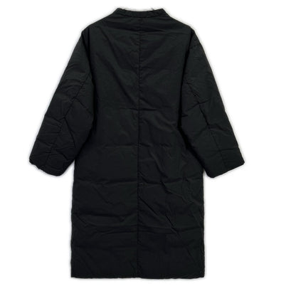 SEEALL Seeall SAW01 CT801 Charcoal Nylon 1B Open-Collar Down Coat Coat