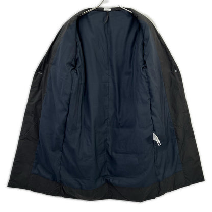 SAW01 CT801 Charcoal Nylon 1B Open Collar Down Coat S Women's