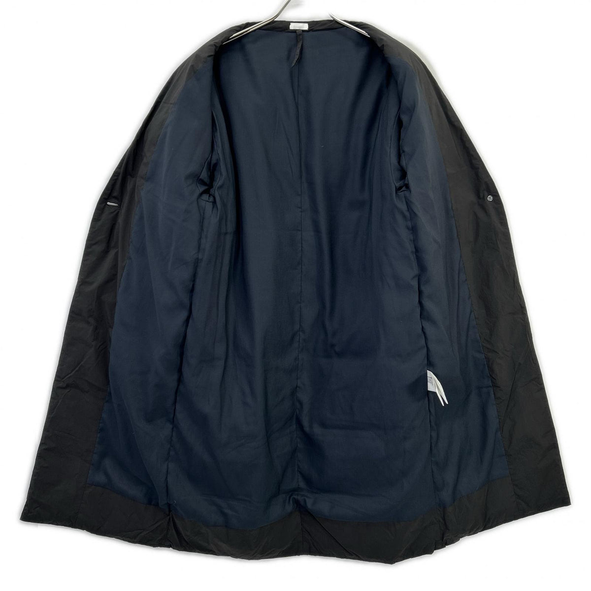 SEEALL Seeall SAW01 CT801 Charcoal Nylon 1B Open-Collar Down Coat Coat