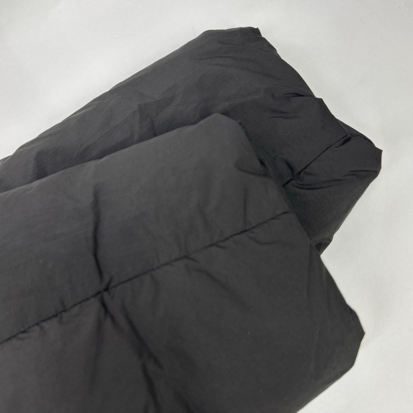 SAW01 CT801 Charcoal Nylon 1B Open Collar Down Coat S Women's
