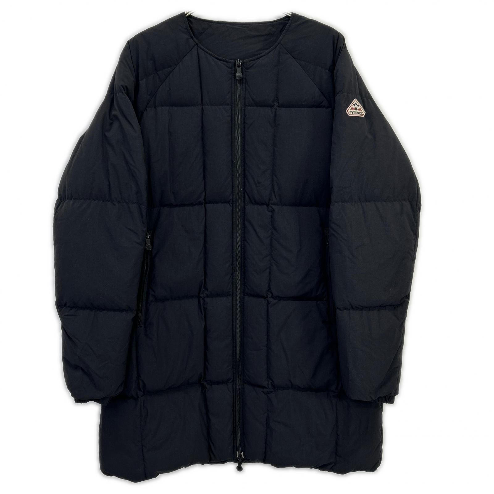 HMQ044 ﾌﾞﾗｯｸ NEIL ﾉｰｶﾗｰﾀﾞｳﾝｺｰﾄ コート L メンズ