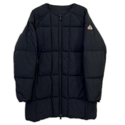 HMQ044 ﾌﾞﾗｯｸ NEIL ﾉｰｶﾗｰﾀﾞｳﾝｺｰﾄ コート L メンズ