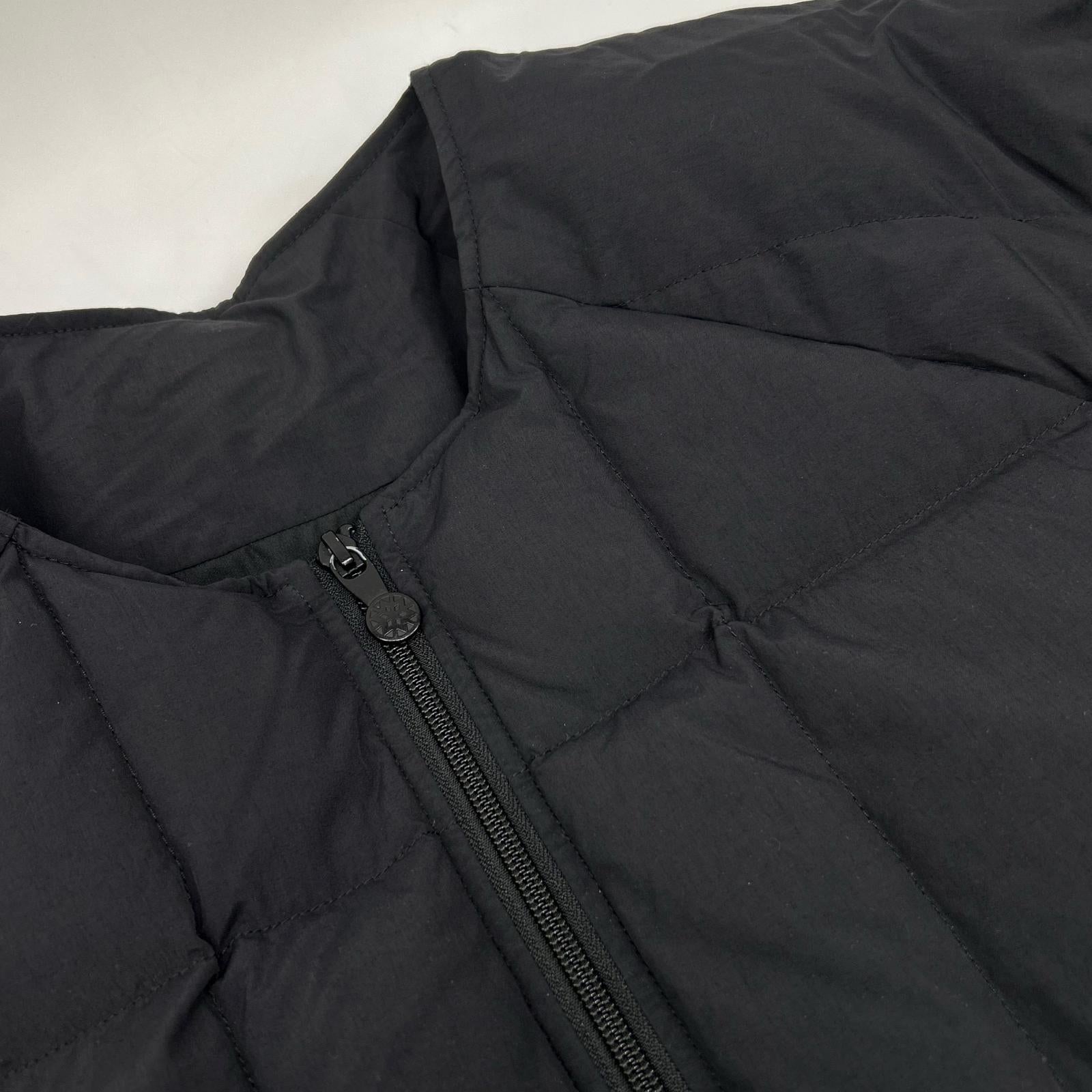 PYRENEX ピレネックス HMQ044 ブラック NEIL ノーカラーダウンコート コート