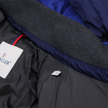 MONCLER モンクレール JULIO チェック ウールｘナイロン切替 フーディダウンジャケット ジャケット