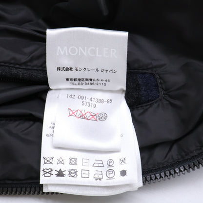 JULIO Check Wool x Nylon Switching Hooded Down Jacket Men's