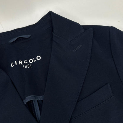 CIRCOLO1901 チルコロ1901 26SS 6104-517602 ネイビー コットンストレッチ ダブル ジャケット/パンツ セットアップ スーツ セットアップ