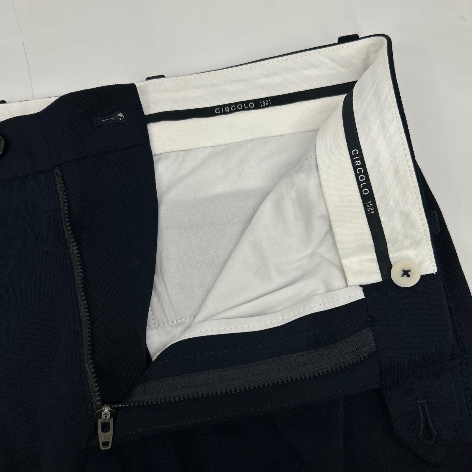 CIRCOLO1901 チルコロ1901 26SS 6104-517602 ネイビー コットンストレッチ ダブル ジャケット/パンツ セットアップ スーツ セットアップ