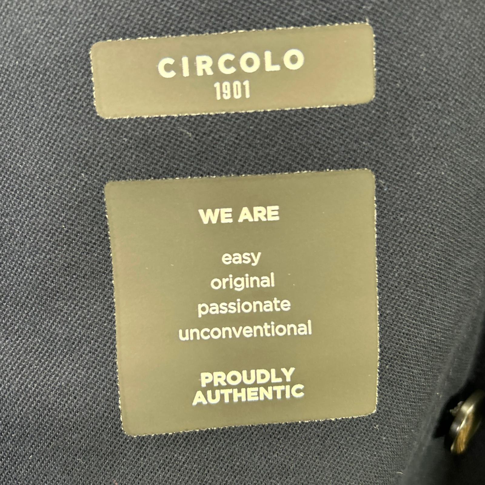 CIRCOLO1901 チルコロ1901 26SS 6104-517602 ネイビー コットンストレッチ ダブル ジャケット/パンツ セットアップ スーツ セットアップ