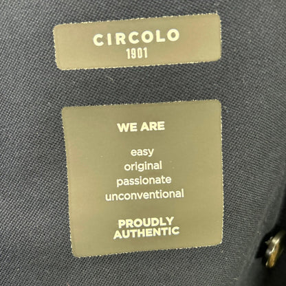 CIRCOLO1901 チルコロ1901 26SS 6104-517602 ネイビー コットンストレッチ ダブル ジャケット/パンツ セットアップ スーツ セットアップ