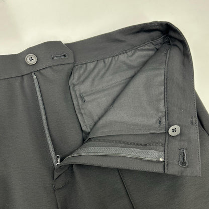 MOVB JK-021PR Navy Double-Breasted 6B Travel Jacket / PT-020PR Black Slim Tapered Travel Slacks Set-Up Suit