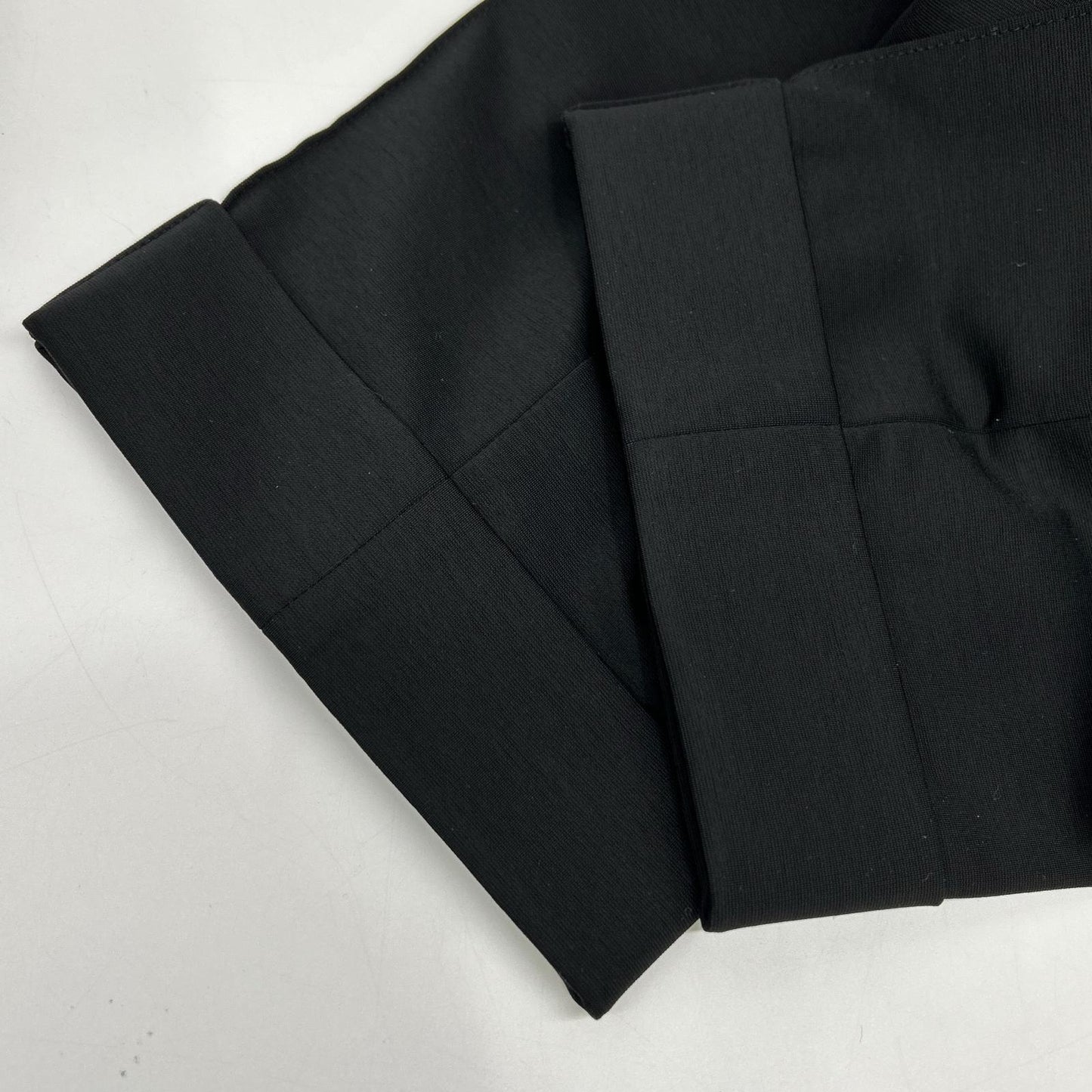 MOVB JK-021PR Navy Double-Breasted 6B Travel Jacket / PT-020PR Black Slim Tapered Travel Slacks Set-Up Suit