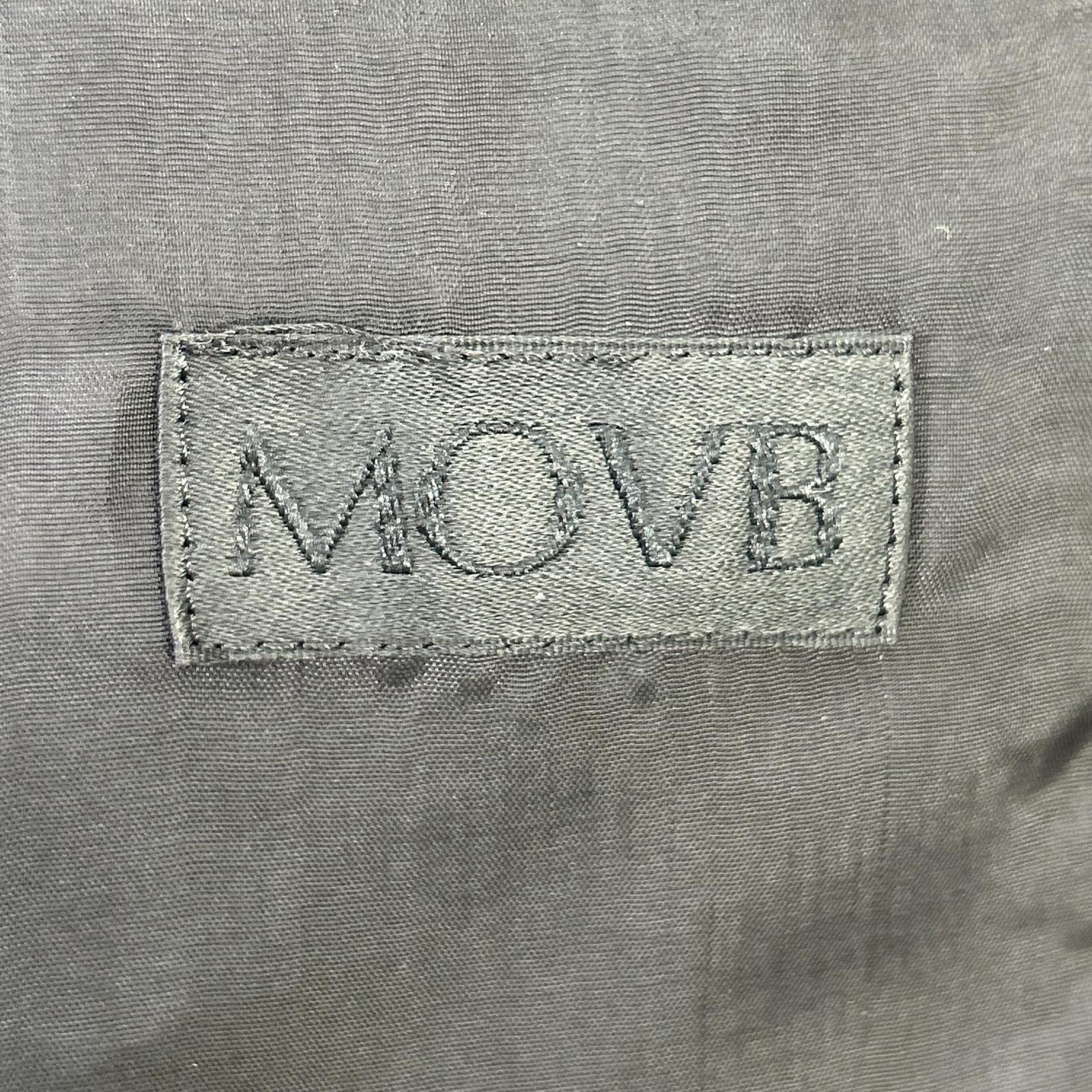 MOVB JK-021PR Navy Double-Breasted 6B Travel Jacket / PT-020PR Black Slim Tapered Travel Slacks Set-Up Suit