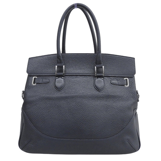 PELLE MORBIDA Maiden Voyage Flap Boston Bag - Men's Navy MB026A Boston Bag