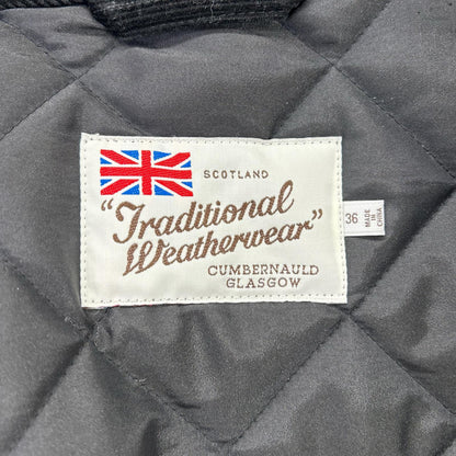TRADITIONAL WEATHERWEAR トラディショナルウェザーウェア 24AW ﾌﾞﾗｯｸ G242APQCO0327AA WAVERLY ｷﾙﾃｨﾝｸﾞｼﾞｬｹｯﾄ ジャケット 36