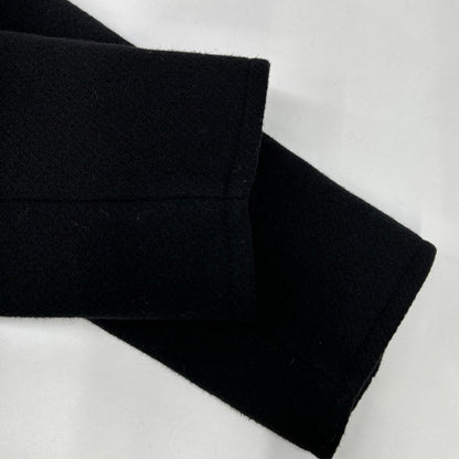 CHLOE Black Virgin Wool Belted Coat 34
