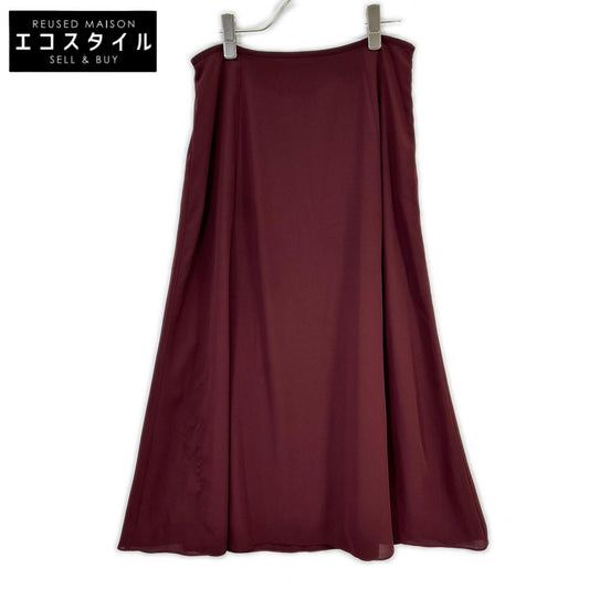 24年製 ﾚｯﾄﾞﾌﾞﾗｳﾝ 薄手 ｻｲﾄﾞｼﾞｯﾌﾟ ﾛﾝｸﾞｽｶｰﾄ スカート 38 レディース