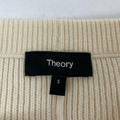Theory 24 Ivory LANA CASH 2 MIDI SLIM SKIRT Rib Knit Skirt Skirt S