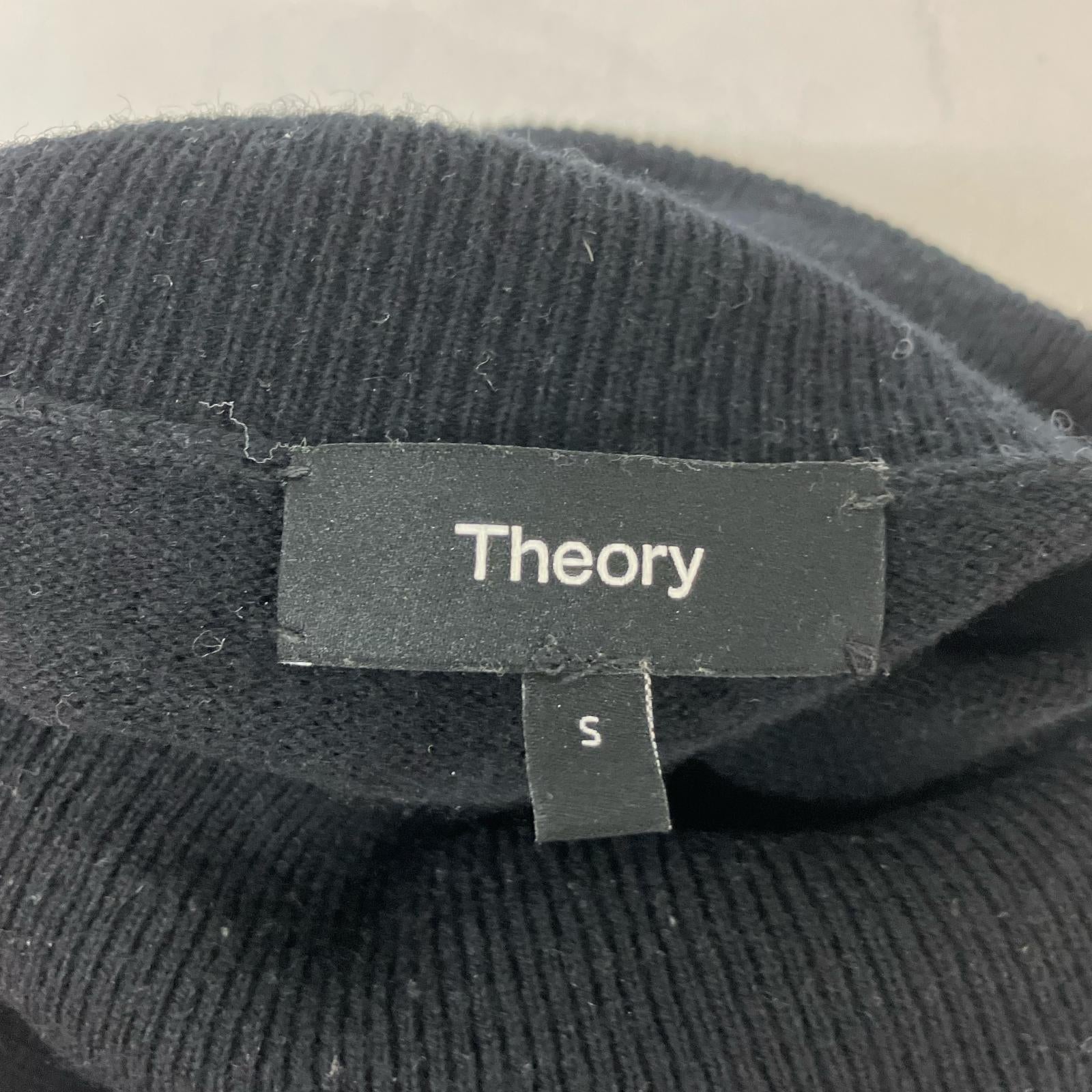Theory セオリー ブラック ウール×カシミア ニットワンピース ワンピース