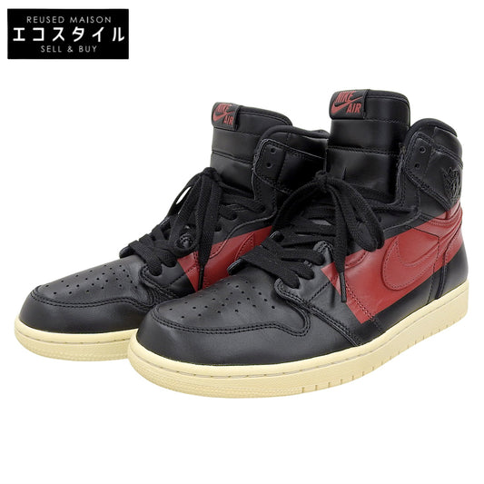 NIKE Air Jordan 1 Retro High OG Couture Leather Shoes Men's Black x Red 28cm BQ6682-006 Shoes