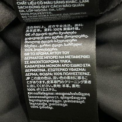 H&M 【×rokh】黑色纽扣细节皮质风衣