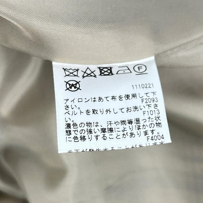 AMERI アメリ 01920740550 ﾍﾞｰｼﾞｭ PASS CODE CHECK COAT ﾁｪｯｸﾛﾝｸﾞｺｰﾄ コート S