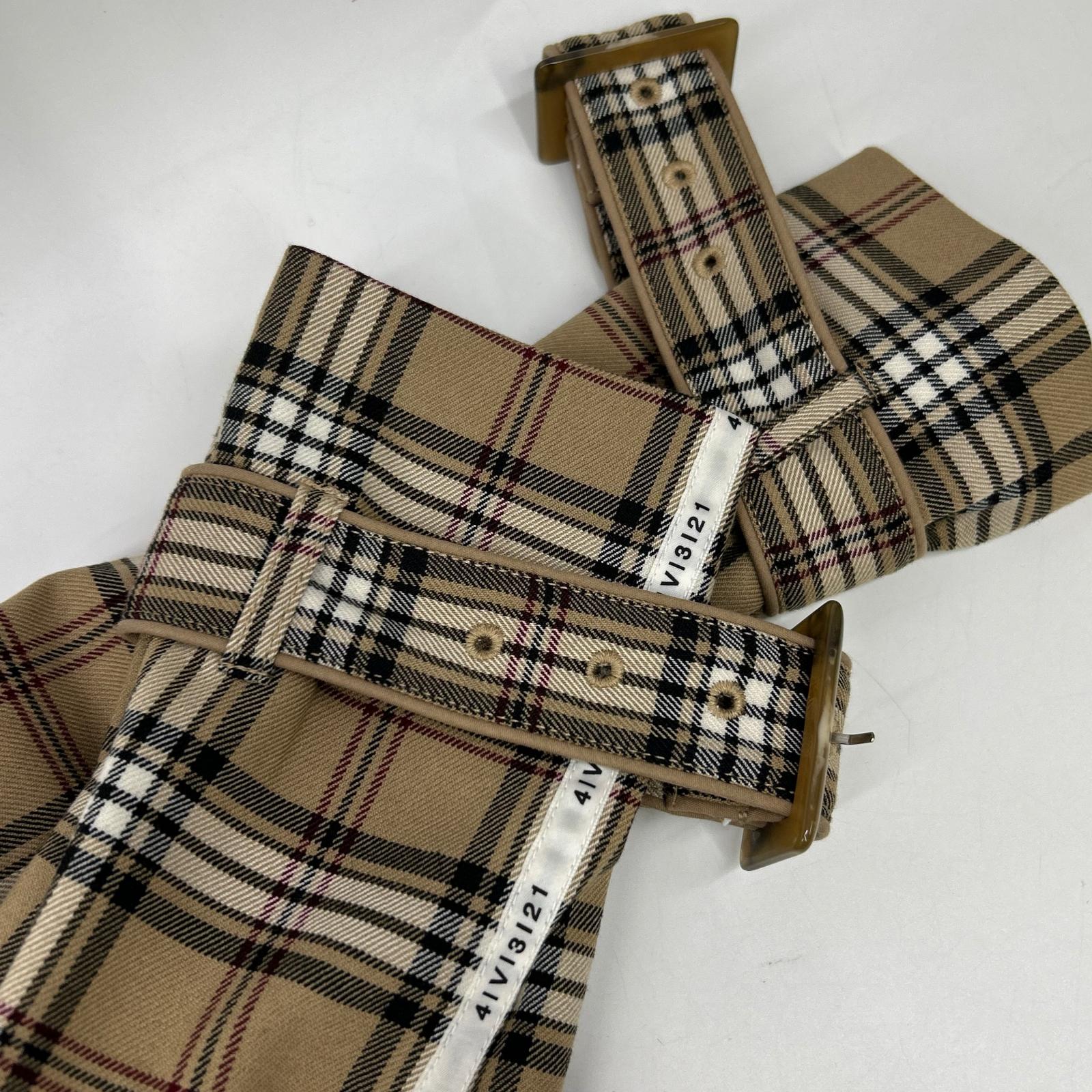 AMERI アメリ 01920740550 ﾍﾞｰｼﾞｭ PASS CODE CHECK COAT ﾁｪｯｸﾛﾝｸﾞｺｰﾄ コート S