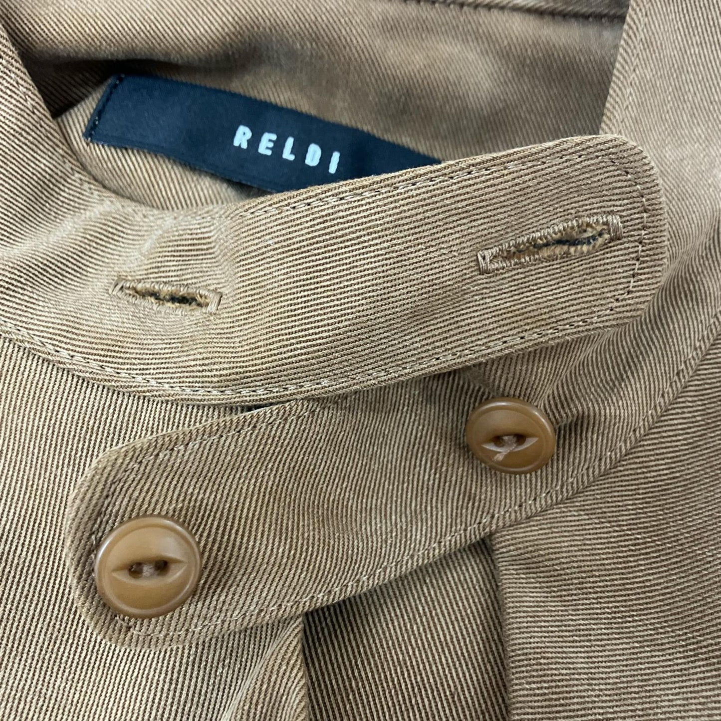 RELDI RELDI REL195-001 棕色 腰带领连衣裙 连衣裙 F