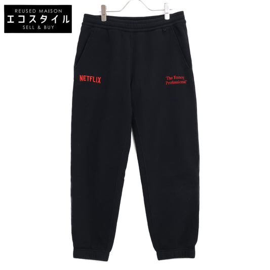 ennoy エンノイ ｘNETFLIX【23AW】AW23BRENPT06NTL ロゴエンブロイダリー スウェットパンツ ボトムス
