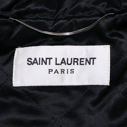 SAINT LAURENT PARIS サンローランパリ 国内正規 531195 Y715T モヘアxウール ラクーンファー ファートリミング フーデッドジップブルゾン ジャケット