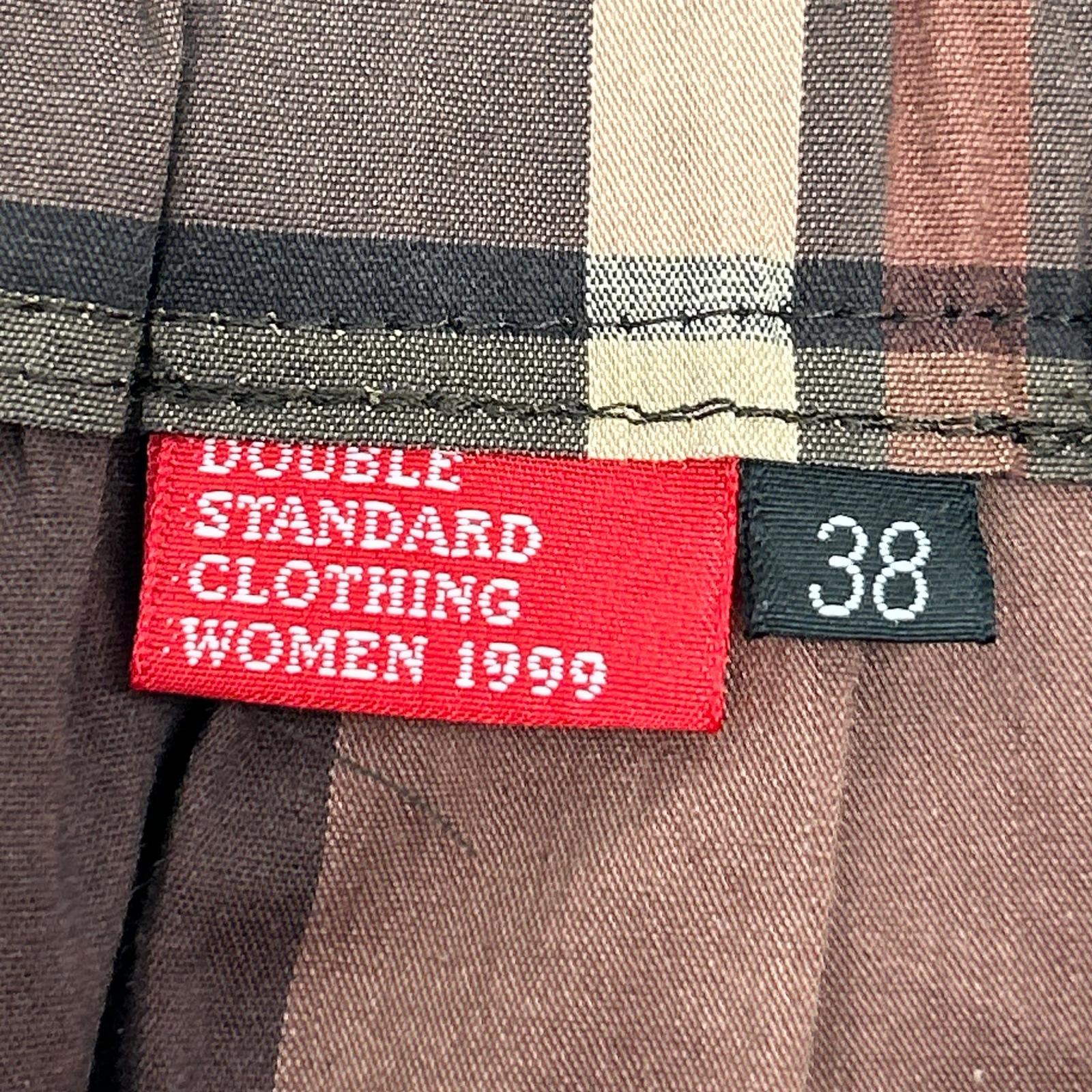 DOUBLE STANDARD CLOTHING DOUBLE STANDARD CLOTHING 0202-311-233 棕色 格纹长款分层半身裙
