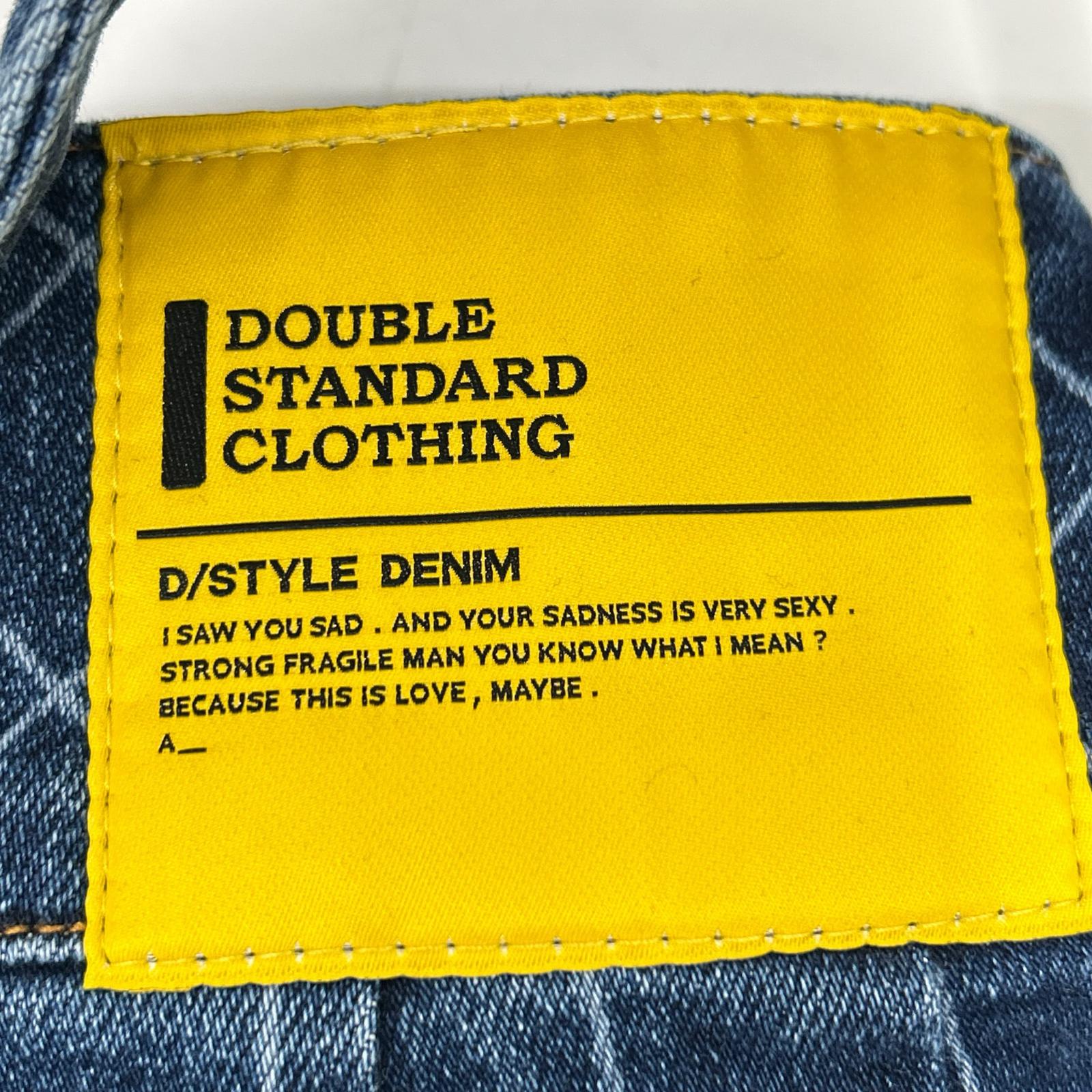 DOUBLE STANDARD CLOTHING ダブルスタンダードクロージング 0206-491-231 インディゴ デニムレーザー加工ワイドパンツ ボトムス