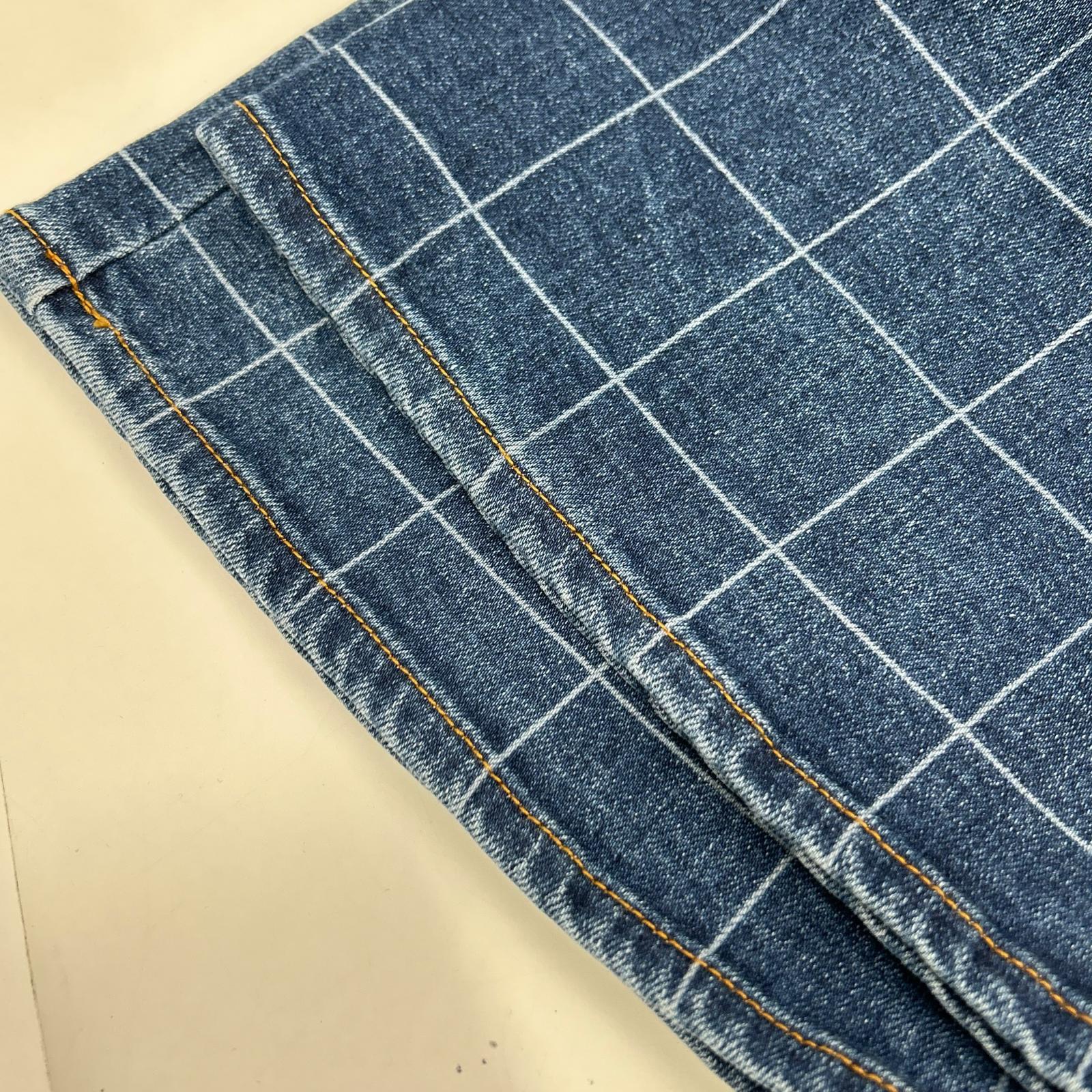 DOUBLE STANDARD CLOTHING ダブルスタンダードクロージング 0206-491-231 インディゴ デニムレーザー加工ワイドパンツ ボトムス