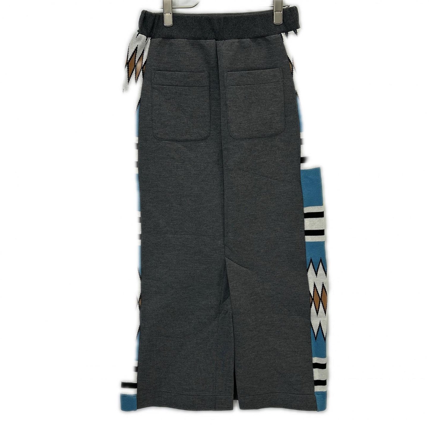 DOUBLE STANDARD CLOTHING ダブルスタンダードクロージング 0202-031-234 グレー ジャガードニットドッキングペンシルスカート スカート