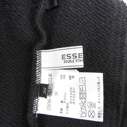 ESSENTIAL ブークレー 裏毛ワイドパンツ レディース ブラック 36 2506-051-233 ボトムス 36 レディース
