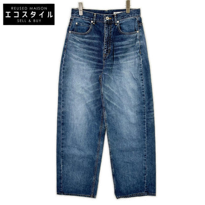 DOUBLE STANDARD CLOTHING ダブルスタンダードクロージング 0206-060-233 ブルー スターワイドデニムパンツ ボトムス