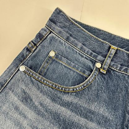 DOUBLE STANDARD CLOTHING ダブルスタンダードクロージング 0206-060-233 ブルー スターワイドデニムパンツ ボトムス