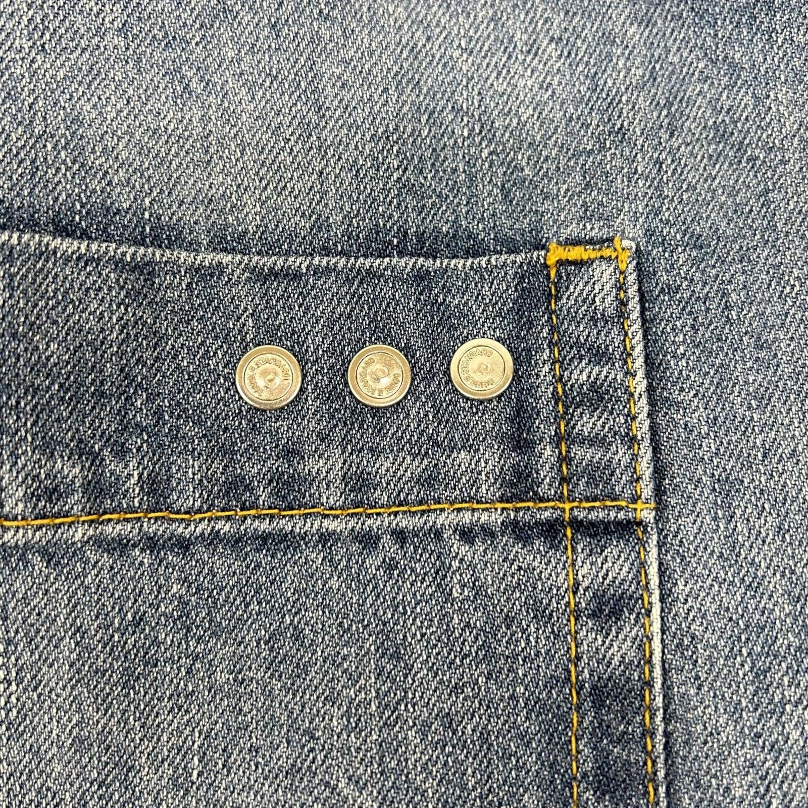 DOUBLE STANDARD CLOTHING ダブルスタンダードクロージング 0206-060-233 ブルー スターワイドデニムパンツ ボトムス