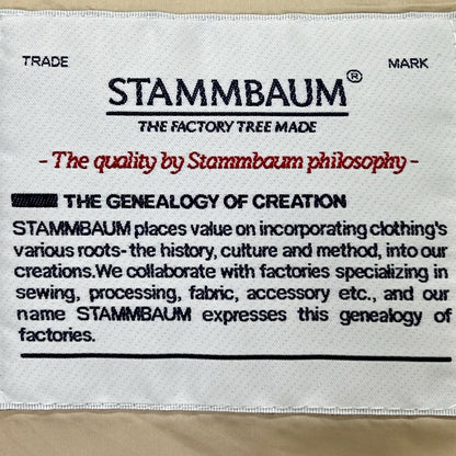 STAMMBAUM シュタンバウム BASE-DWV01-LAP アイボリー ナイロン OLMETEX/オルメテックス ダウンベスト ベスト