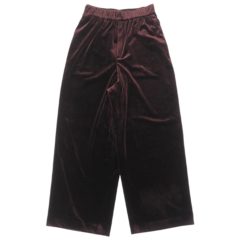 MUSE MUSE excellent-condition velvet easy wide-leg pants women's wine red 36 25AW 25-030-500-2020 pants