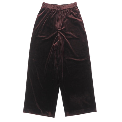 MUSE MUSE excellent-condition velvet easy wide-leg pants women's wine red 36 25AW 25-030-500-2020 pants